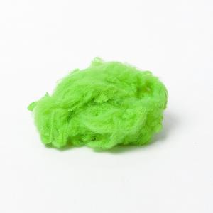 China Dope Dyed Green 12dtex Recycled Polyester Staple Fiber For Nonwoven Carpet Felt on sale
