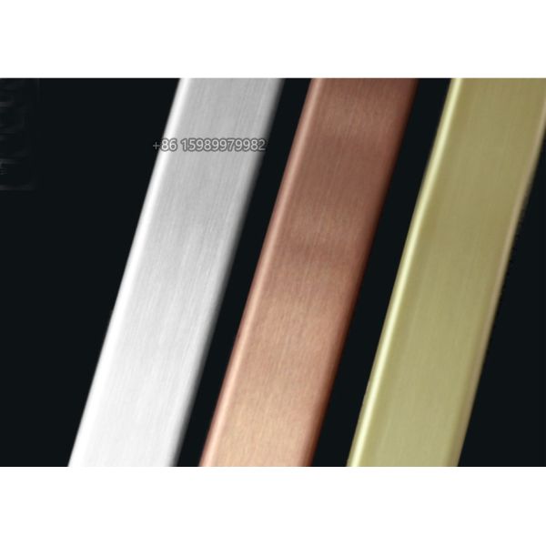 Hairline Effect Stainless Steel T Profile Trim Strips T30 CNC Bending
