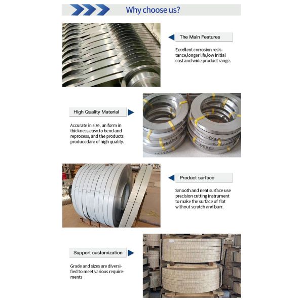 BA Surface Stainless Steel Strip Coils 0.1mm 120mm 316 Slit ASTM A-666