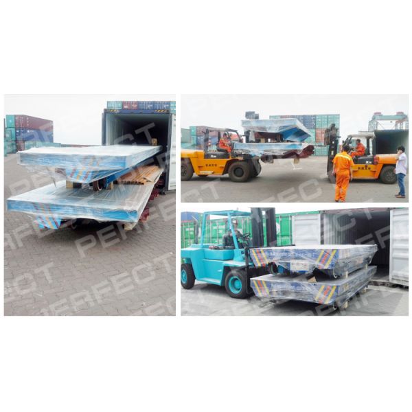 Metallurgy Interbay Rail Transfer Cart Towed Heavy Duty Handling Equipment