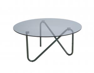 Cheap 450mm Modern Artistic Coffee Tables Tempered Glass With Storage wholesale