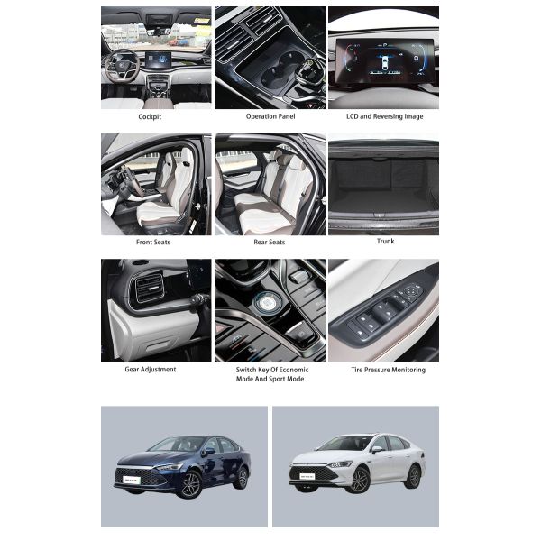 New Energy Electric Hybrid Vehicle Sedan Cars Plug In Customized