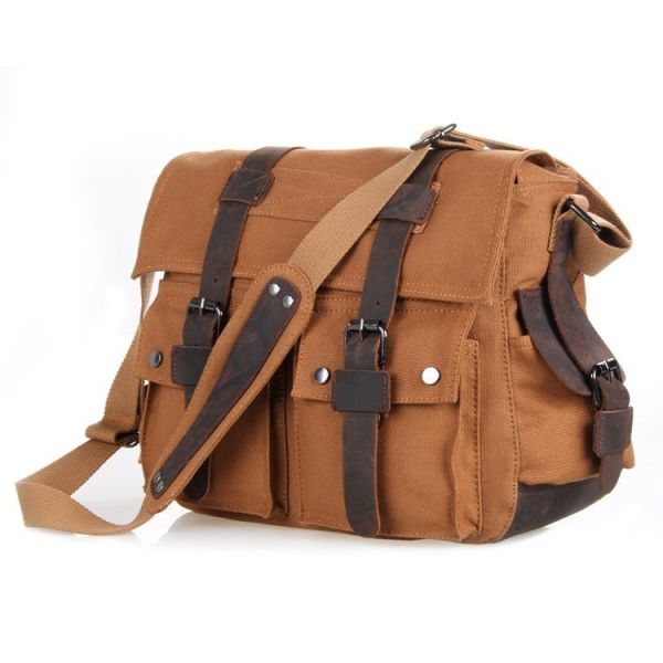 Polyester Business Casual Messenger Bag , 12oz Men'S Business Leather Shoulder Bag