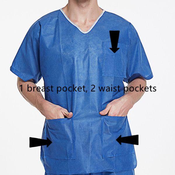 Disposable nursing scrubs uniform scrubs gowns disposable scrubs uniforms sets