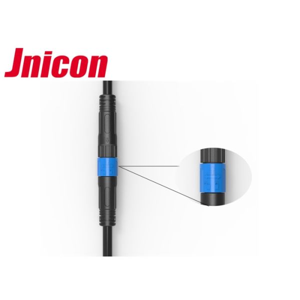 Push Lock Jnicon Waterproof M12 Connector IP67 Durable Impact Resistance