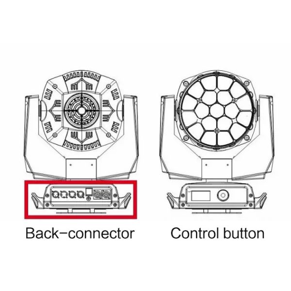 Grey Power Output Male Female Connector, Panel Mount Connector for Stage Light for LED Lighting