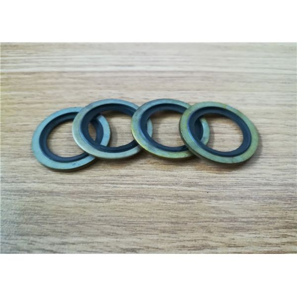O Shape Custom Rubber Gaskets Metal Rubber Bonded Washer Low Thermal Expansion