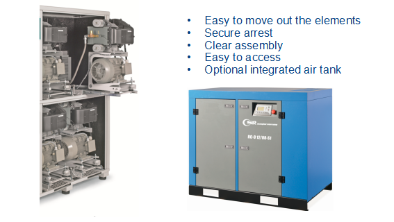 super silent air-cooled Oil Free Scroll Air Compressor