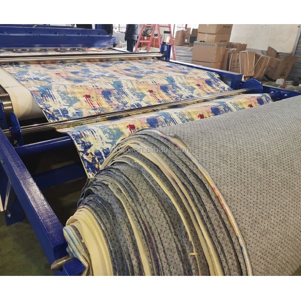 45kw Installed Power Automatic Carpet Cutting Embossing Machine for Carpet Making