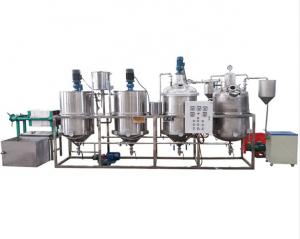 China Mini Vegetable Oil Refinery Equipment High Efficiency Palm Oil Refining Machinery on sale