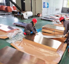 Brushing Solar Reflective Film Bending Cutting Brass Non Alloy Copper Sheet