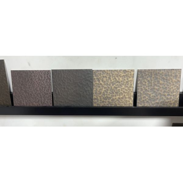 Hammered Metal Sheet 304 316 Black Stainless Steel Sheet Cladding Ripple Shape for Wall Panel