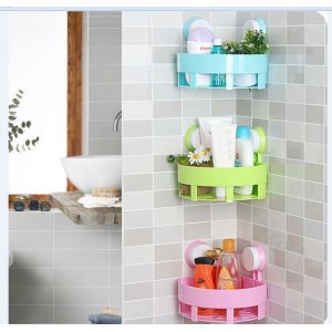 China Wall Mounted Household Storage Racks , ABS Bathroom Kitchen Rack on sale