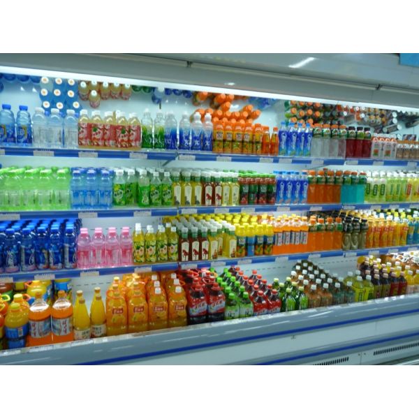 Supermarket Open Front Display Fridge For Vegetable / Fruit / Drink