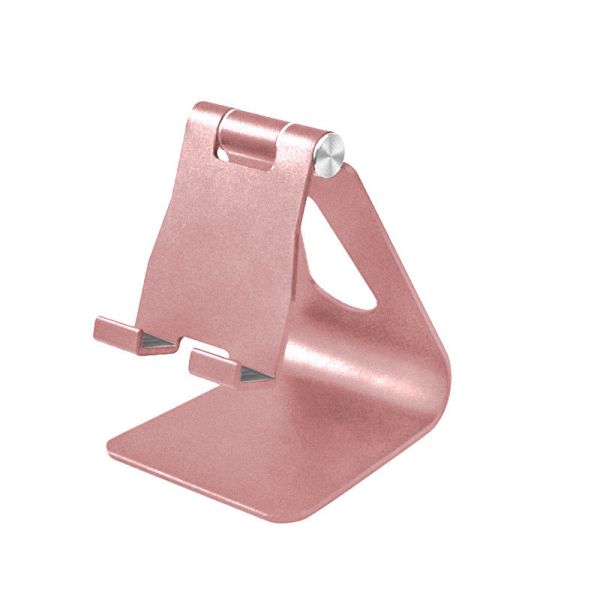 Aluminum mobile phone bracket swivel shaft adjustable universal metal desktop bracket 80*74*100mm