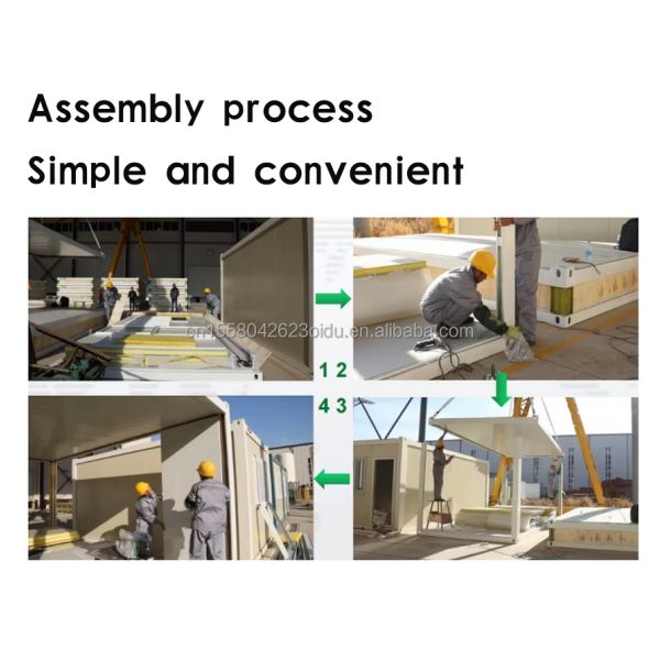 3 Bedrooms and Living Room Tiny Modular Home Transportable Prefabricated House with Steel Structure Frame Welded Container