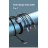 Data Cable 3 in 1 Fast Charging Data wire for sale