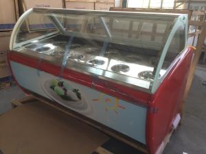China Small Glass Chest Showcase Low Power Consumption  , Nestle Ice Cream Freezer on sale