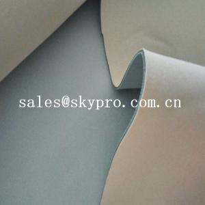 Cheap Waterproof 2.5mm neoprene fabric roll two sides double coated white black lycra fabric wholesale