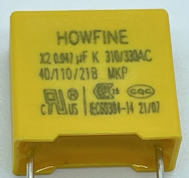 UL High Voltage Metallised Polypropylene Film Capacitors Stable Pitch 10mm