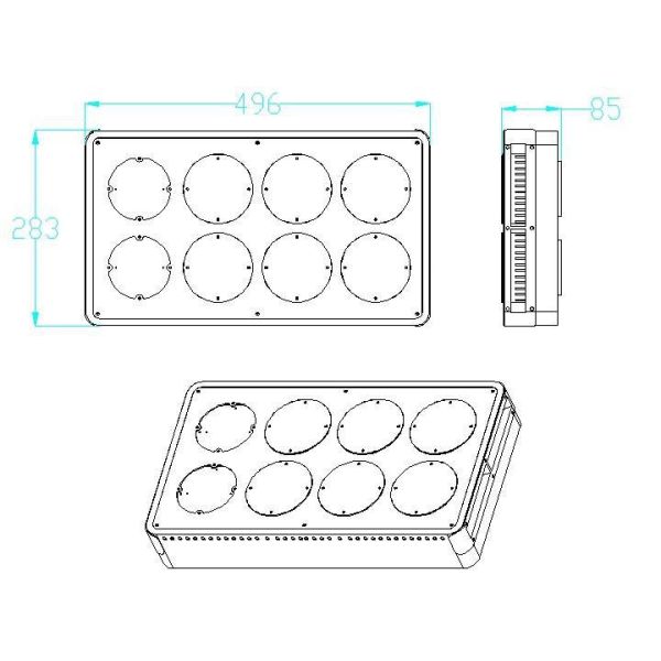 hydroponics 1000 watt hps led grow light fixtures