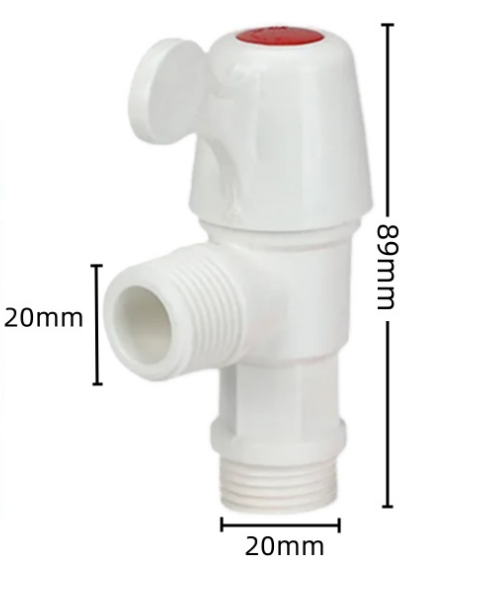 White ABS Handle Plastic Water Faucet Tap Bathroom Faucet Accessory Type Faucet With Diverter