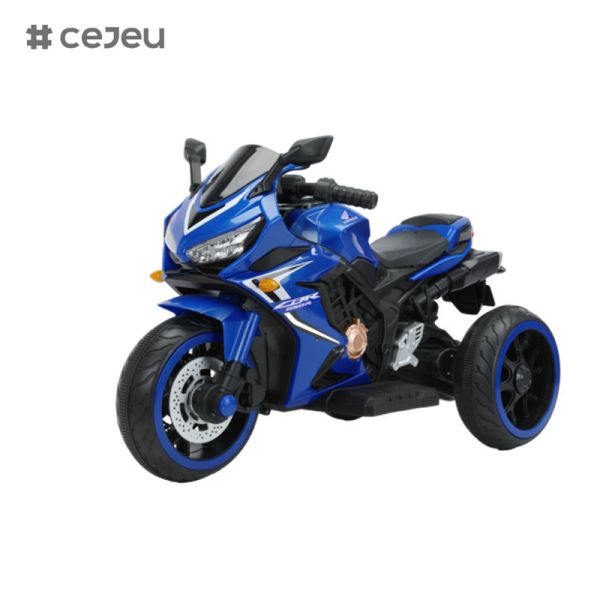 For 3-8 years old boys and girls 12V motorcycle, battery powered 3 wheel motorcycle toy, Bluetooth, music, led light