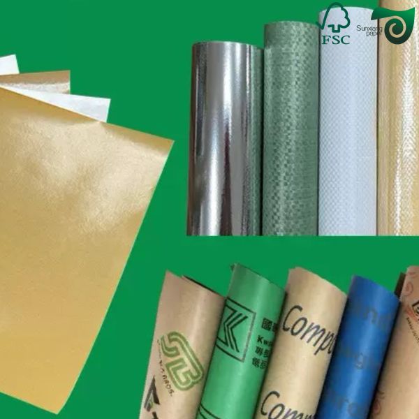 FSC Expansible Sack Kraft Paper Sheets 80gsm 90gsm Ideal For Cement Bag Production