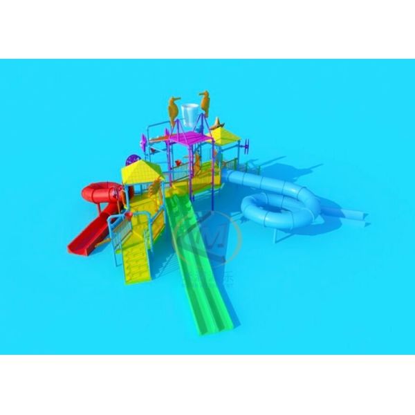 17X14m Size Water Park Playground Ocean Theme Commercial With High Interaction