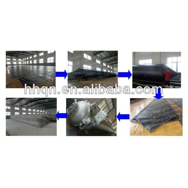 Natural rubber underwater air lift bags for shipyard