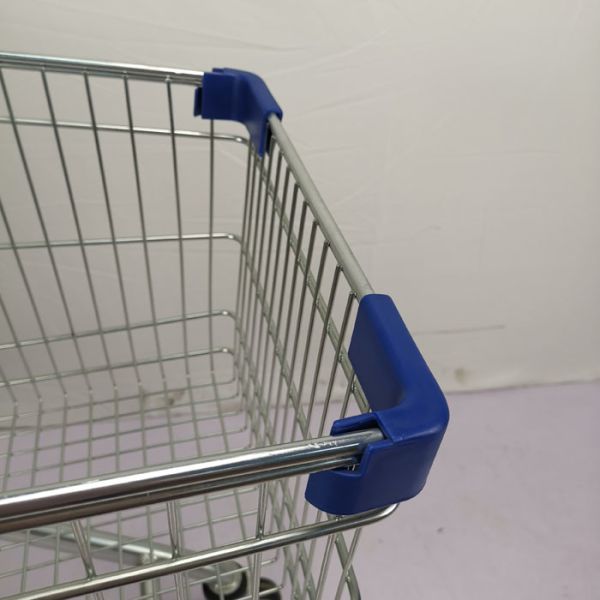 125L Zinc Powder Coating Metal Shopping Trolley Supermarket Shopping Cart