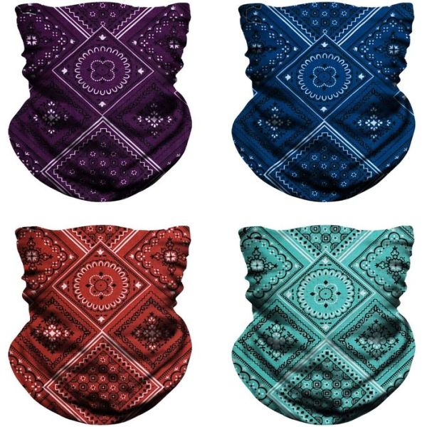 Seamless Multifuntional Wrist Custom Face Shields Bandanas