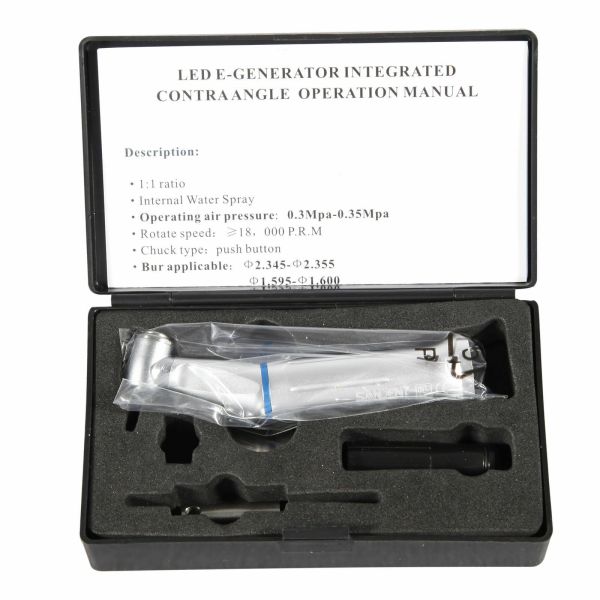 Low Speed Dental Handpiece Turbines E Type 245 - 392kpa Air Pressure