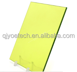 Yellow PVB Laminated Glass for Solid Structure Building Construction Kitchen Staircase