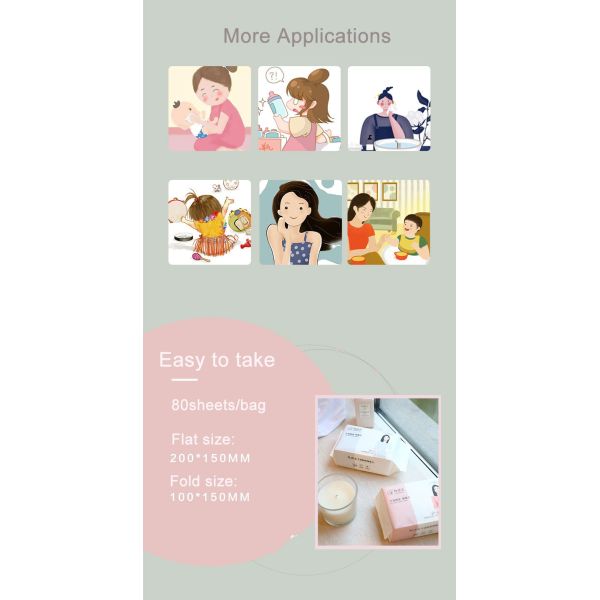 Dry Use Baby Cleaning Wipes Spunlace Material Multi Use For Hands And Face