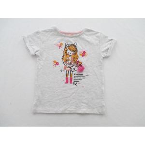 Cheap Short Sleeve Baby Girl Tees Lovely Girl Print wholesale