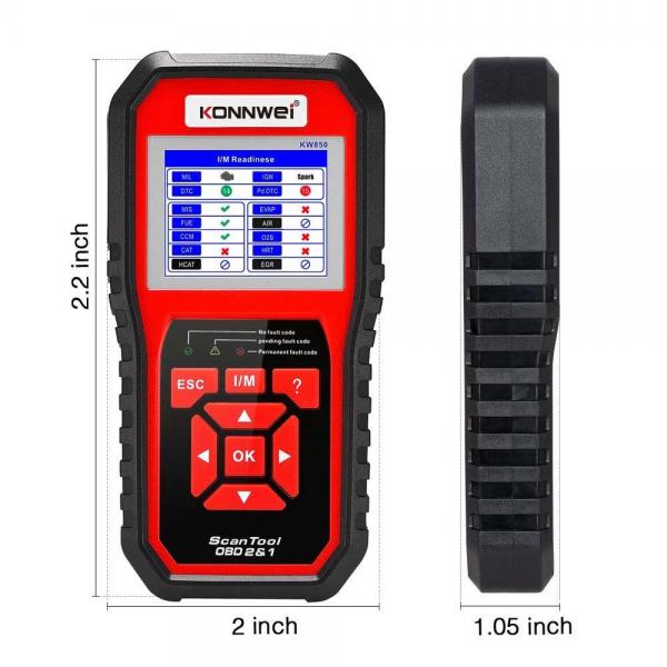 Quality KONNWEI KW850 Car Diagnostic Scanner Supports One Click Quick Scan For All 12V Vehicle for sale