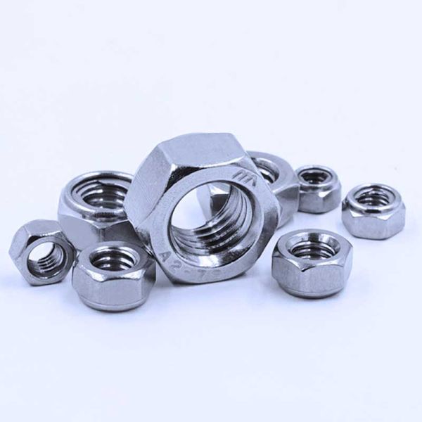 Nuts Metal Insert DIN980 M8 M10 M12 M16 Stainless Steel Hex Lock Nut ASTM Bolts and Nuts
