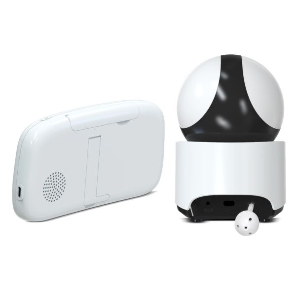 5 Inch Split Screen Baby Monitor with PTZ Camera and Night Vision