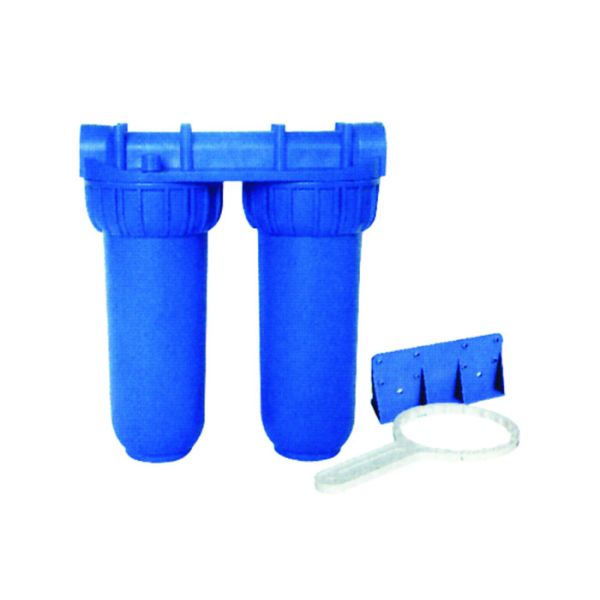 Micro Porous Ceramic Cartridge Filter Vessels With GAC / Carbon Block Insterter