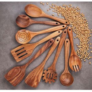 China Toxinfree Wooden Kitchen Utensil Set Spoon Set Non Scalding Nonmelting on sale