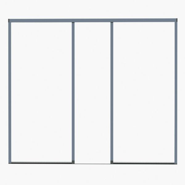 Aluminum Alloy Frame Barrier Free Retractable Screen Door OEM ODM