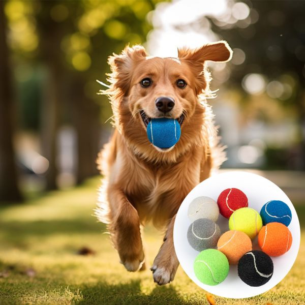 Black Grey Indestructible Tennis Ball Dog 2.5" Durable Tennis Balls For Dogs