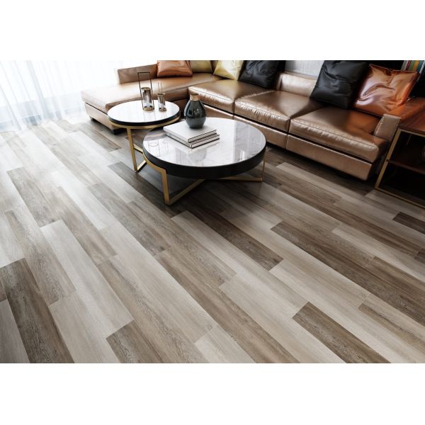 Healthy Safety Wpc Vinyl Flooring No formaldehyde Waterproof / Anti-corrosion Eco-friendly