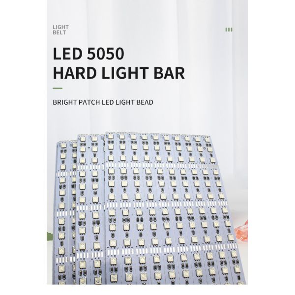 Bright Patch 5050RGB LED Hard Strip DC 12V 60 Colorful Lights