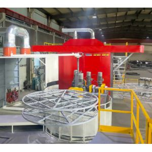 High Stability Turret Roll Molding Machine Metal Roto Moulding Machine