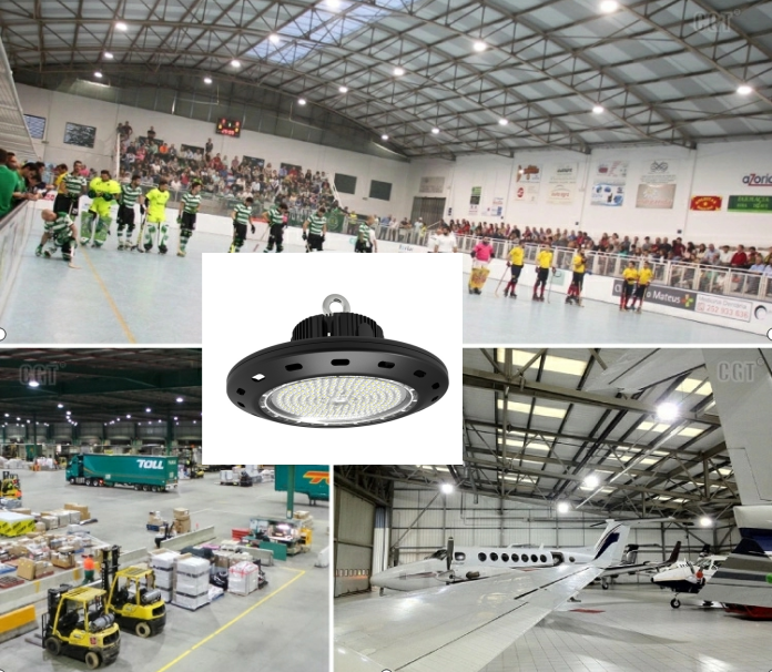 UFO High Bay LED Light Bulbs , Aluminum Commercial High Bay LED Lights