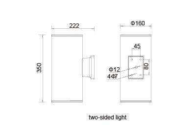 Single Commercial LED Wall Pack Lights For Courtyards / Shopping Malls