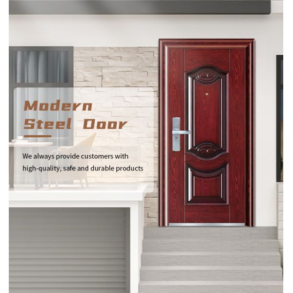 Exterior Security Steel Metal Door , Houses Security Steel Doors