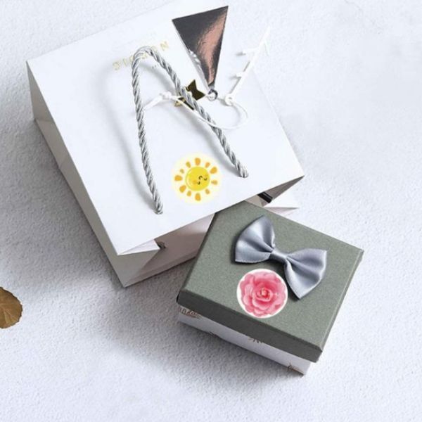 Sealing Stuff Decoration Flower Post Handmade Sticker Labels For Gift Bags